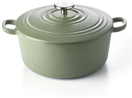 Bk bourgogne braadpan - 28cm - groen - gietijzer - inductie