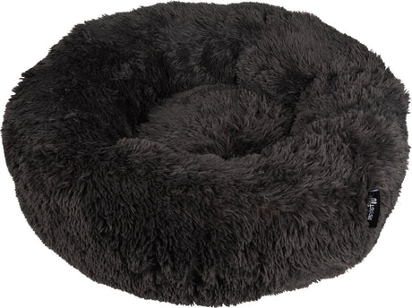 District 70 fuzz donut hondenmand - donker grijs - large ø 80 cm l