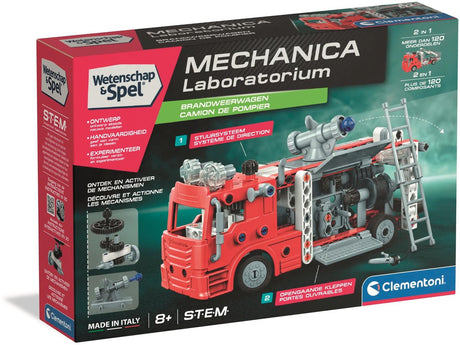 Clementoni wetenschap spel mechanica - brandweerwagen automodel kit - stem speelgoed - constructie speelgoed - vanaf 8 jaar