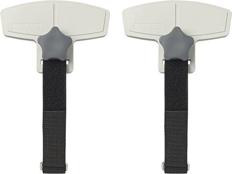 Proplus luifel bevestigingsclips - anti-flapperen - zwart - set van 2