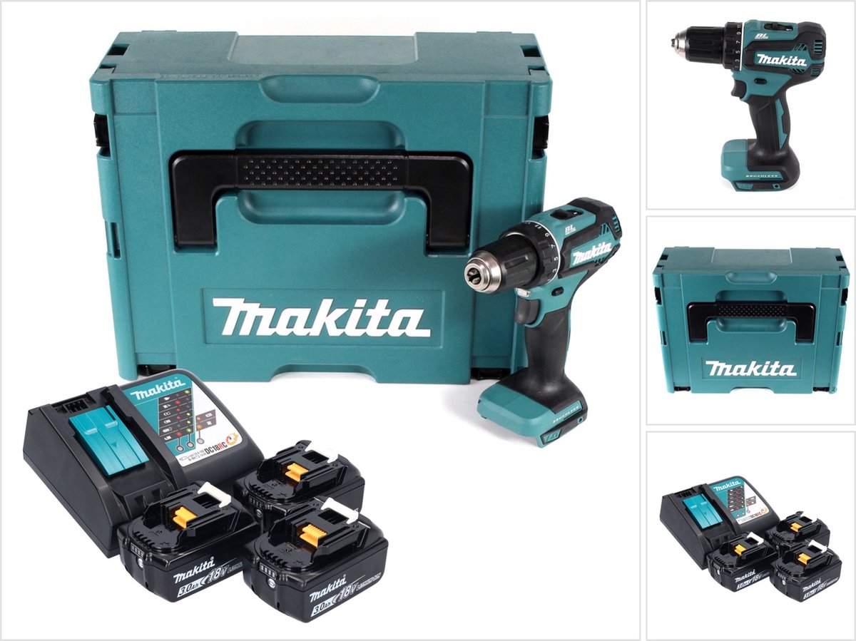 Makita boor-schroefmachine ddf485rf3j