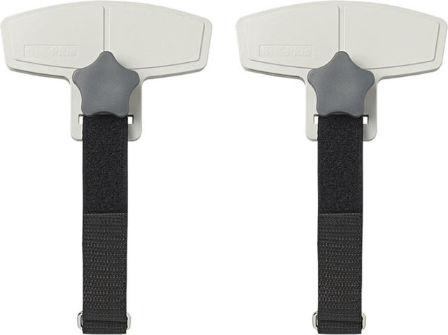 Proplus luifel bevestigingsclips - anti-flapperen - zwart - set van 2