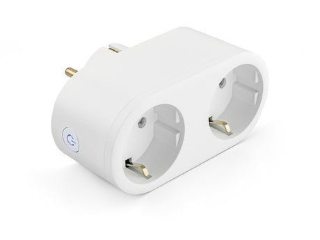 Caliber verdeelstekker - stopcontact splitter - smart plug - slimme stekkerdoos - tuya smart plug met energie monitor - aan uit schakelaar - ondersteunt google home amazon alexa en apple siri (hwp121e)