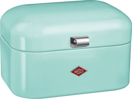 Wesco single grandy broodtrommel | 7,5 liter - maat m | metaal - mint | broodopslag
