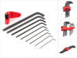 Wera 05022086001 9-delige blacklaser inbussleutelset - 1,5-10mm