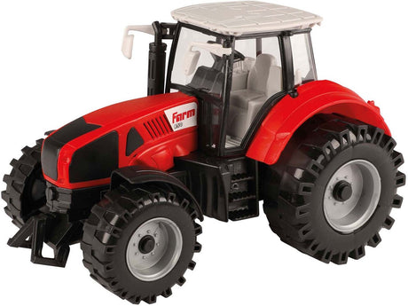 Toi-toys tractor met frictie rood, 19cm