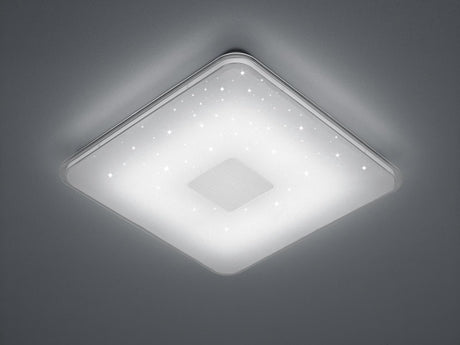 Trio samurai - plafondlamp - wit - incl. 1x smd 21,5 w - voetschakelaar
