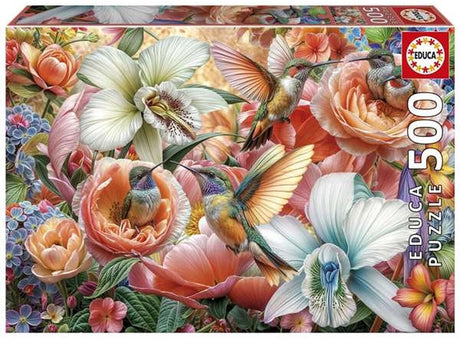 Educa - puzzel - kolibrie tuin - 500 stukjes -