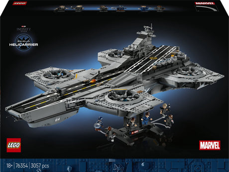 Lego ǀ marvel s.h.i.e.l.d. helicarrier superheld bouwpakket voor volwassenen 76354