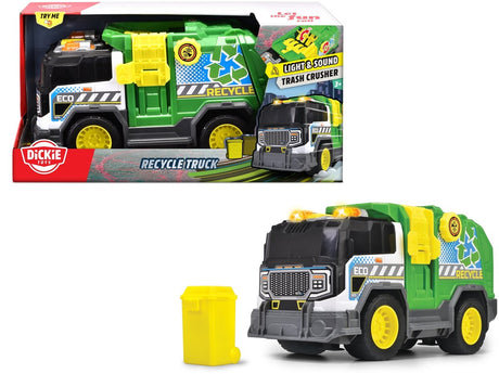 Dickie toys - vuilniskar - vrachtwagen - licht en geluid - vanaf 3 jaar