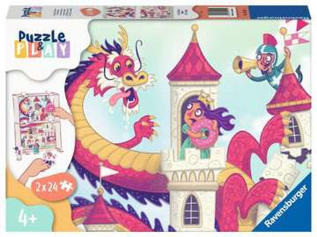 Ravensburger puzzel puzzle play koninkrijk van de donuts - legpuzzel - 2x24 stukjes