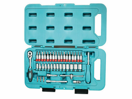 Makita p-90283 ratel- en bitset - 40-delig
