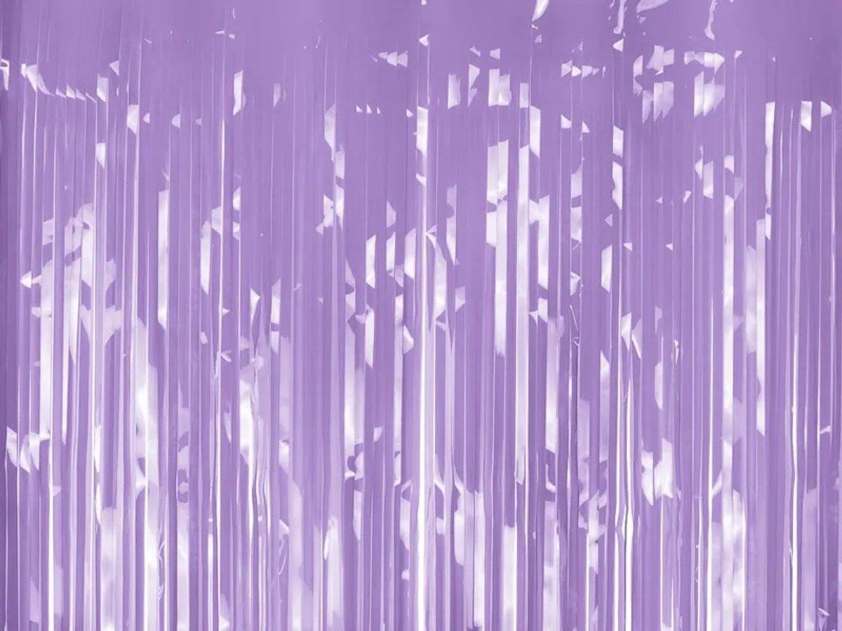 Partydeco feestgordijn pastel paars - violet - 100 x 200 cm