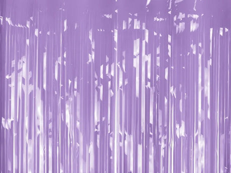 Partydeco feestgordijn pastel paars - violet - 100 x 200 cm