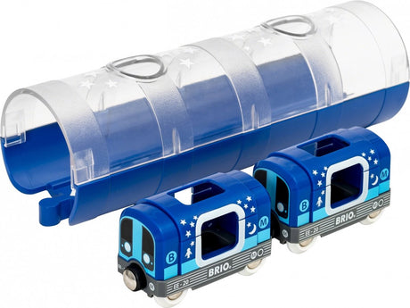 Brio metrotrein en tunnel - glow in the dark - 3+ jaar - 33970 - uitbreiding voor world - vanaf 3 jaar