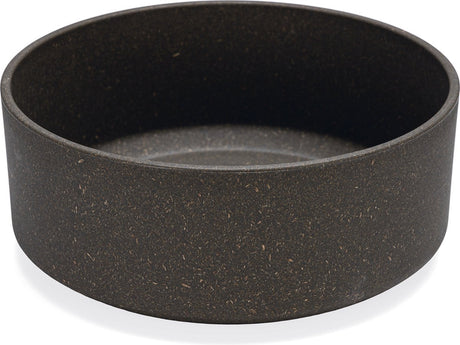 Designed by lotte noor voerbak hond - eetbak drinkbak - vaatwasserbestendig - bamboe - grijs - 21 cm xl