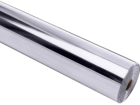 Loklik permanent adhesive vinyl mirror metallic - silver - zilver - 30.5 x 180 cm