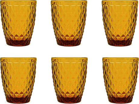 Medard de noblat - diamond - glas 22 cl - geel - 6 delig