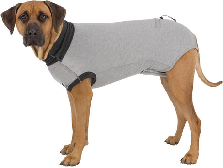 Trixie shirt na operatie - grijs xs 25 cm - katoen elastan, beschermingspak hond xs