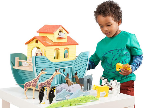 Letoyvan le toy van - de grote ark - houten speelset