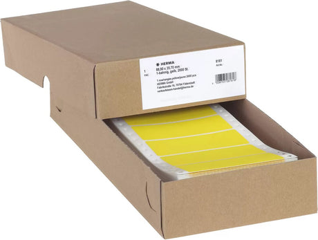 Herma huismerk 8181 ketting etket 88,9x35,7mm geel