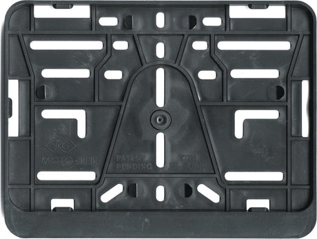 Carpoint kentekenplaathouder motor – 210x143 mm – zonder boren – klikbevestiging – kunststof – neutraal design