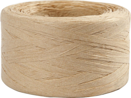 Creativ company papier raffia garen zandkleur, 100m