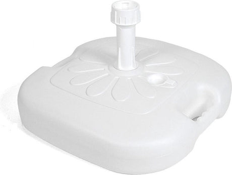 Ipae progarden praktische parasolvoet 45x45x18cm - vulbaar - 16 liter – wit – zomer – zon - parasol