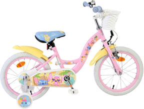 Disney Stitch Kinderfiets - Meisjes - 16 inch - Crème Koraal Blauw