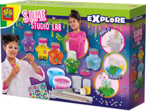 Ses creative studio lab zelf slijm maken met stervormige potjes - vanaf 5 jaar - experimenteerset - goed uitwasbaar - schoencadeautjes sinterklaas