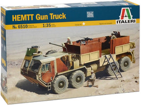 Italeri modelbouwpakket militaire voertuigen - 6510 hemtt gun truck plastic - 1:35 - modelbouw