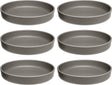 Leonardo roma bord diep 20cm taupe - set 6