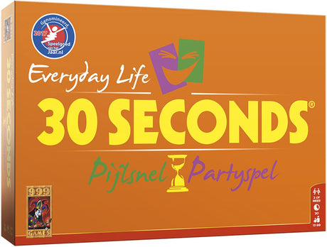 999games 999 games - 30 seconds ® - everyday life - partyspel - met alledaagse begrippen - gezelschapsspel - actiespel - nederlandstalig
