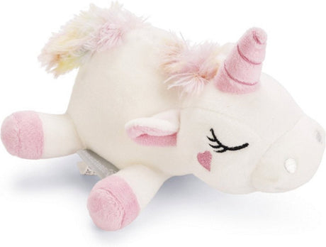 Beeztees puppy speelgoed eenhoorn owen - puppy knuffel - honden speelgoed - zonder pieper - wit - 18x15x11,5 cm one size