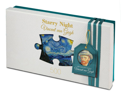 Tucker's fun factory art gallery - caféterras bij nacht café terrace at night - vincent van gogh - legpuzzels 500 stukjes