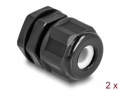 Delock ex kabelwartel m16 zwarte 2 stuks