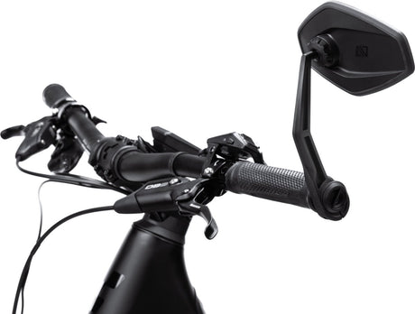 Acid fietsspiegel pro - spiegel voor op de fiets e-bike - groot spiegeloppervlak - 1 stuk - aluminium staal - zwart