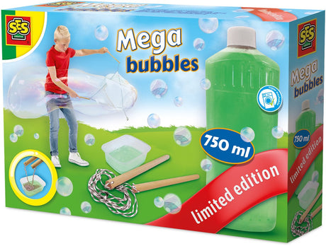 Ses creative mega bubbles - bellenblaas navulling - vloeistof - goed uitwasbaar - voor kinderen vanaf 5 jaar - 750 ml