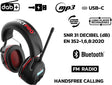 Perfectpro hoofdtelefoon earprotection - dab+ fm radio - bluetooth - h-40