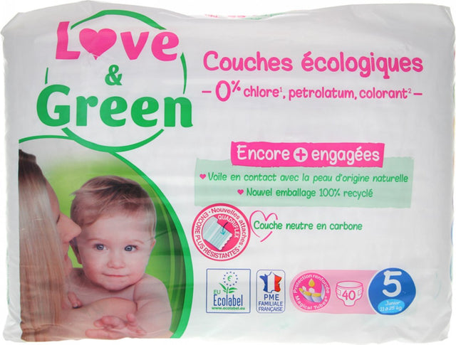 Love green ecogelabelde en hypoallergene lagen t5 40 stuk