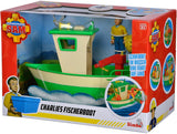 Simba brandweerman sam charlies vissersboot met figuur