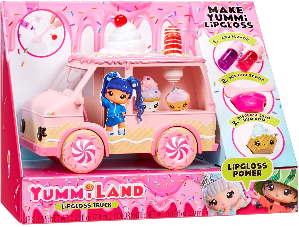 Yummiland lipgloss truck - maak yummi lipgloss - poppenauto