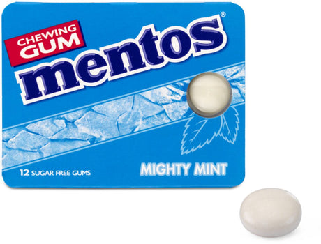 Mentos kauwgom mighty mint blister (12 stuks)