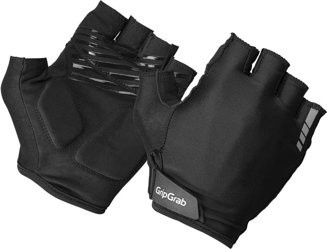 Gripgrab - ride padded korte vinger zomer fietshandschoenen met padding - unisex - zwart m