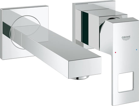 Grohe eurocube wandgemonteerde inbouw wastafelkraan - korte uitloop - exclusief inbouwdeel - chroom