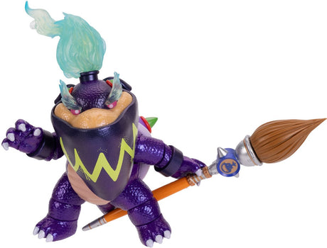 Jakks super mario galaxy film – figuurserie van 13 cm – wonder bowser jr. figuur met penseel