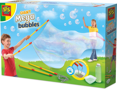 Ses creative mega bubbles reuzenbellenblaas met tool en opzetstukken - vanaf 5 jaar - goed uitwasbaar - schoencadeautjes sinterklaas