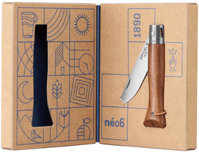 Opinel néo6 zakmes - black walnut - rvs hout - opiflex