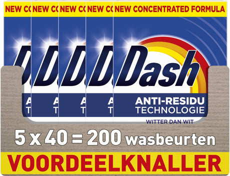 Dash waspoeder - witter dan wit - 5 x 40 wasbeurten