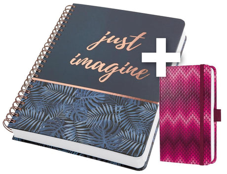 Sigel notitieboek a4 jolie mystic spiraal met gratis jolie a6 notitieboek
